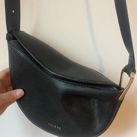 Polene Tonca Bag in textured leather - Picture 10 of 11